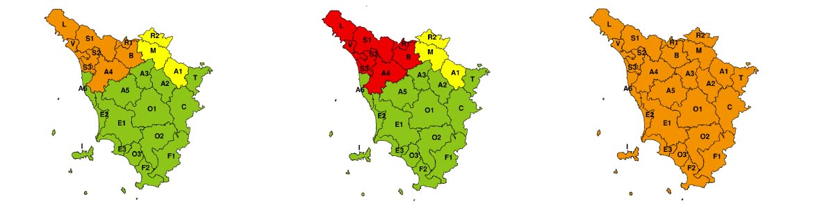 Le allerte meteo